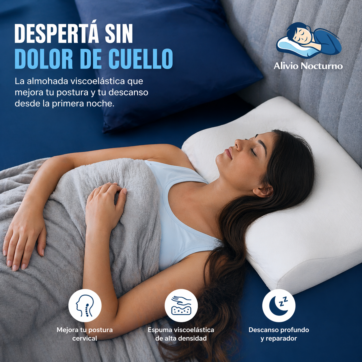 Almohada Cervical Slow™ | Descanso Profundo